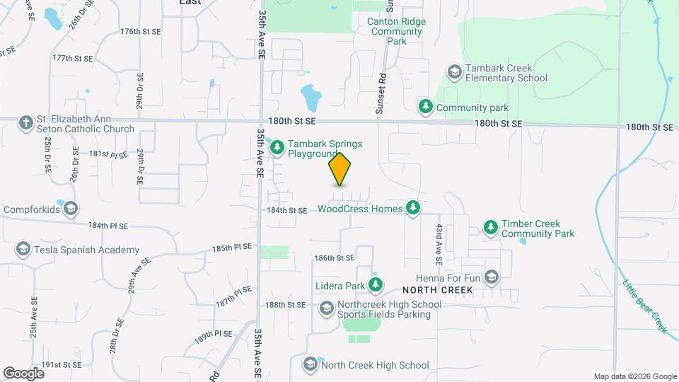 18308 38th Dr SE Map and Location Details