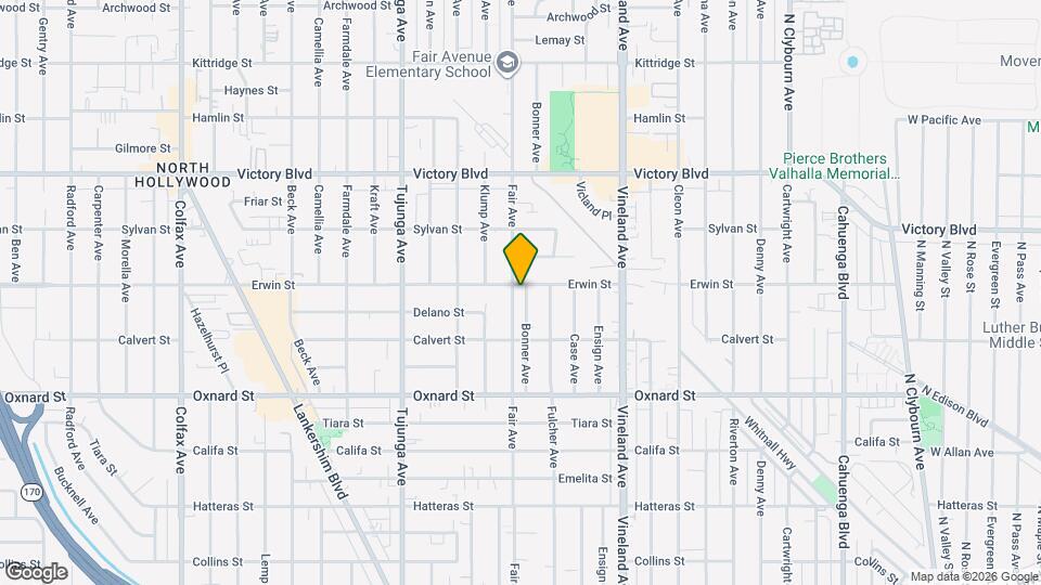 6156 Fair Ave Mapa y Detalles de la Ubicación