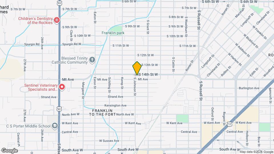 1965 S 14th St W Mapa y Detalles de la Ubicación