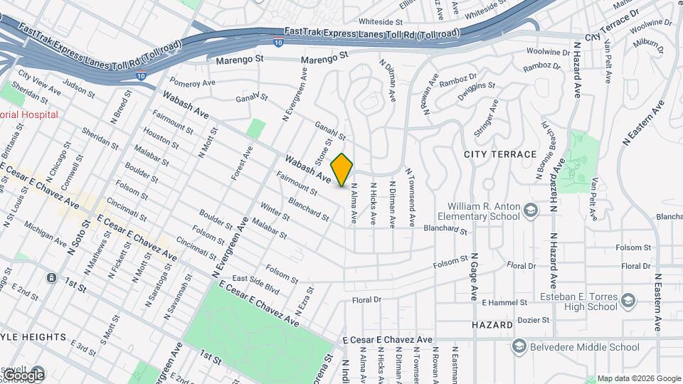 3168 Wabash Ave Map and Location Details