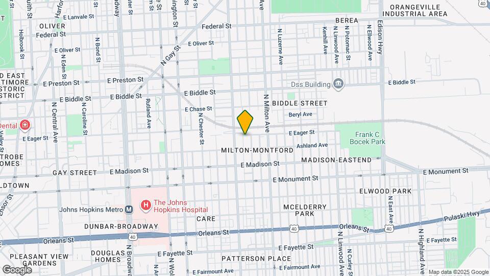 925 N Bradford St Map and Location Details