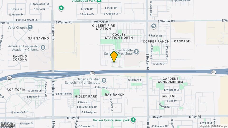 1162 S Agnes Ln Map and Location Details