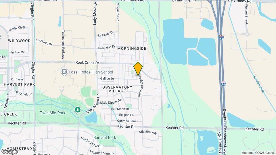 2 bedroom, 2.5 bath townhome in Observatory Village Map and Location Details