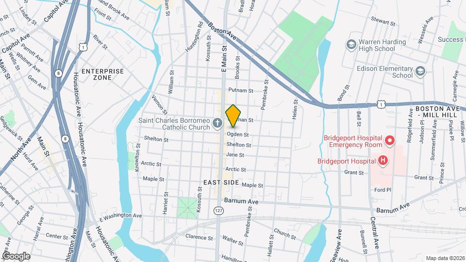 509 Ogden St Map and Location Details