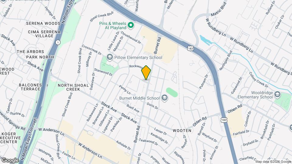 8524 Burnet Rd, Unit 112 Map and Location Details