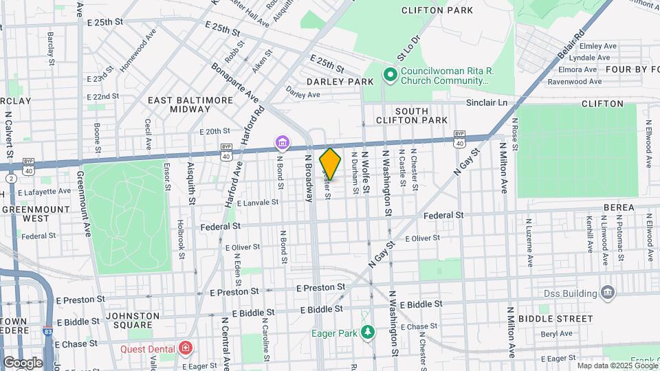 1719 N Regester St Map and Location Details