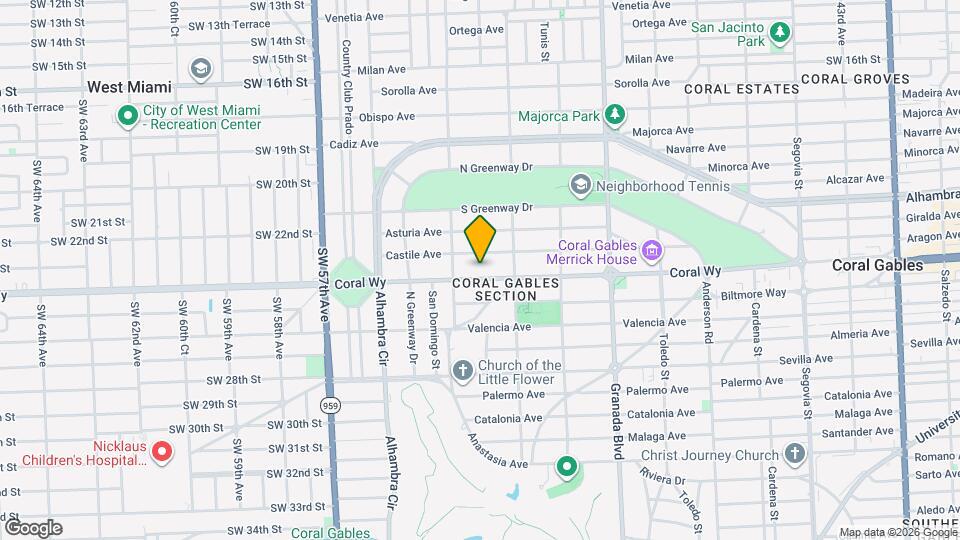 1235 Coral Wy Map and Location Details