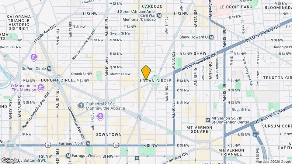 1306 P St NW Map and Location Details