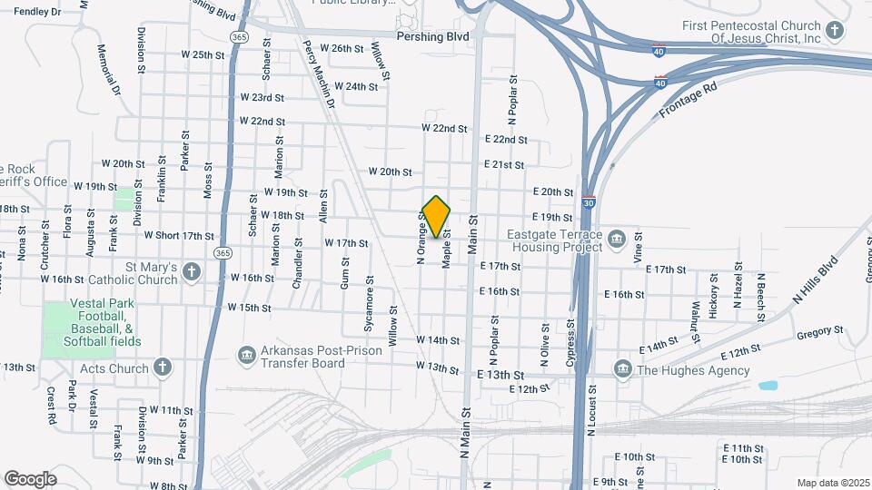 210 W 18th St Map and Location Details