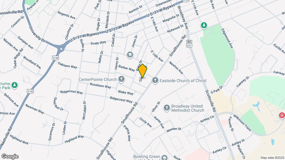 1708 Glendale Dr Map and Location Details