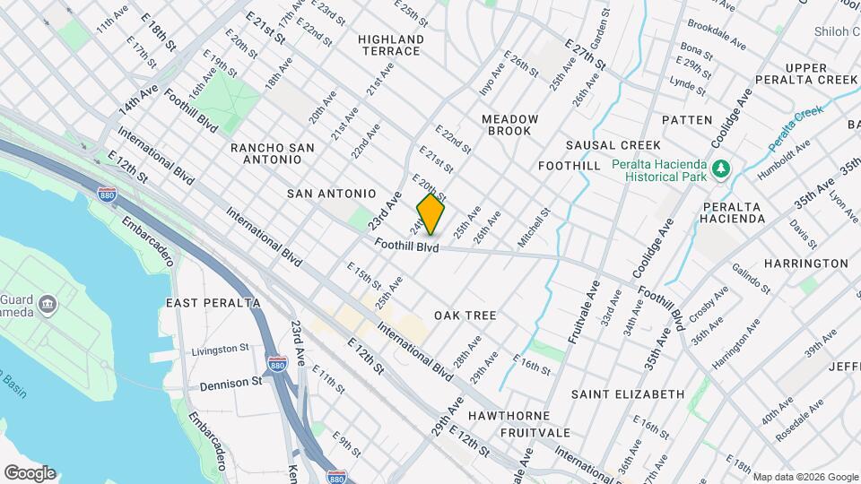 2448 Foothill Blvd Map and Location Details