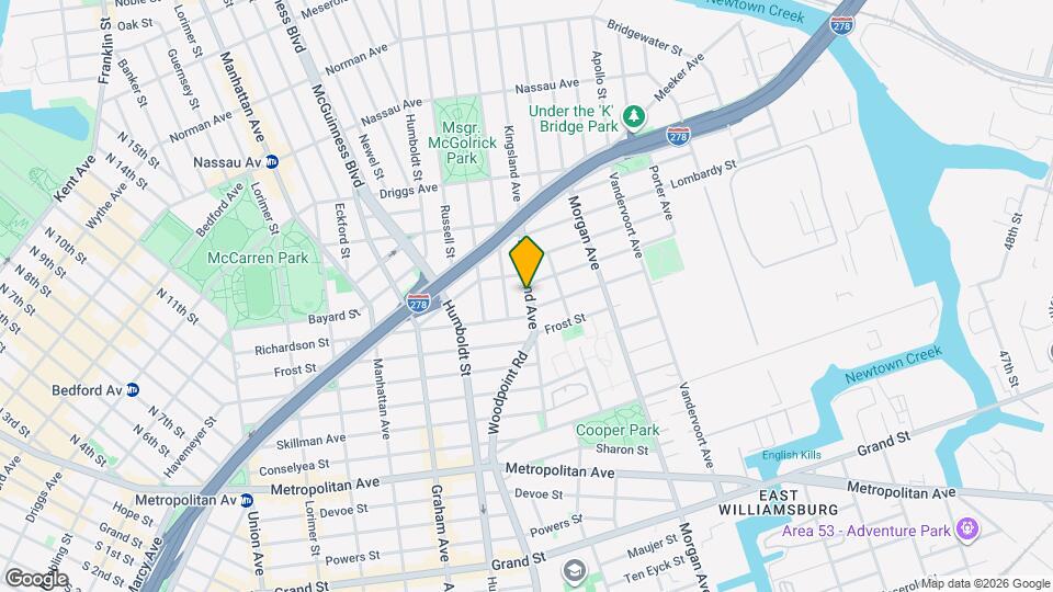 99 Kingsland Ave Map and Location Details