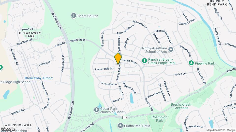 205 Saddle Ridge Dr Map and Location Details