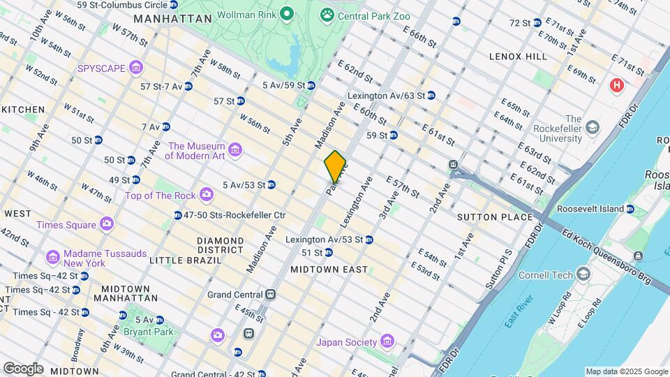 417 Park Ave Mapa y Detalles de la Ubicación