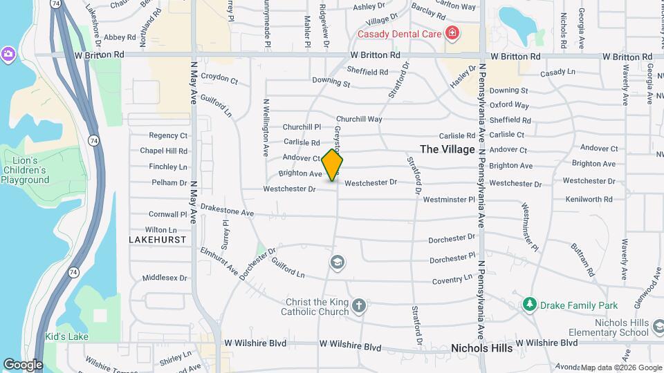 2105 Westchester Dr Map and Location Details