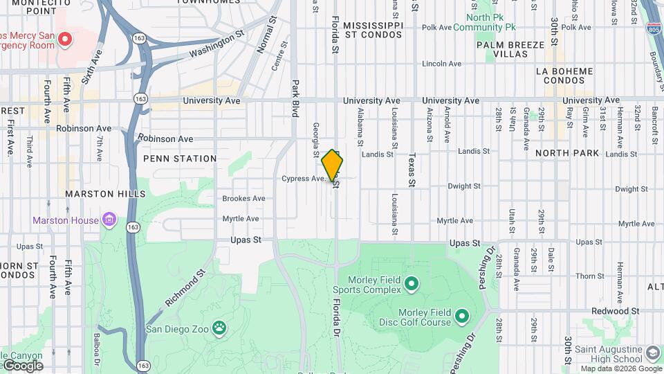 3628 Florida St Map and Location Details