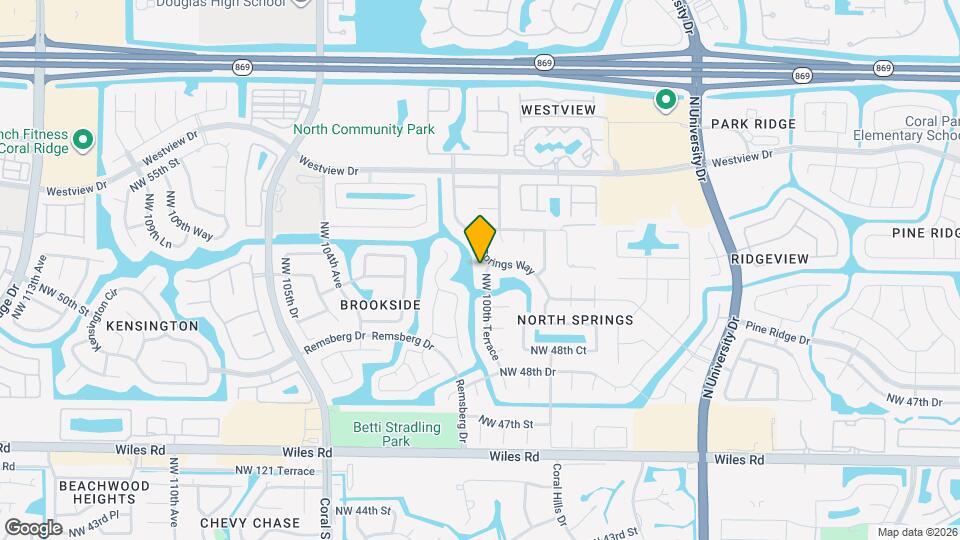 5088 NW 100th Terrace Map and Location Details