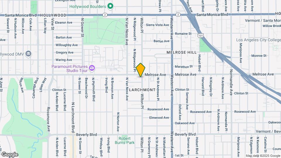 663 N Wilton Pl, Unit 4 Map and Location Details