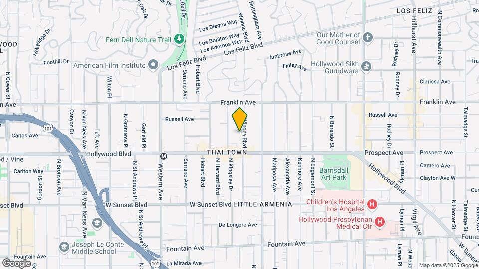 1745 N Winona Blvd Map and Location Details