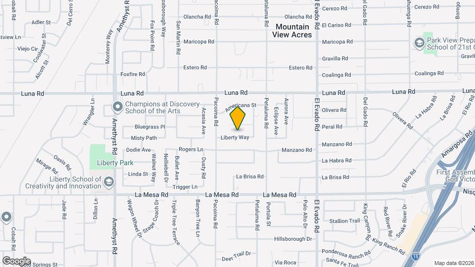 14182 Liberty Way Map and Location Details