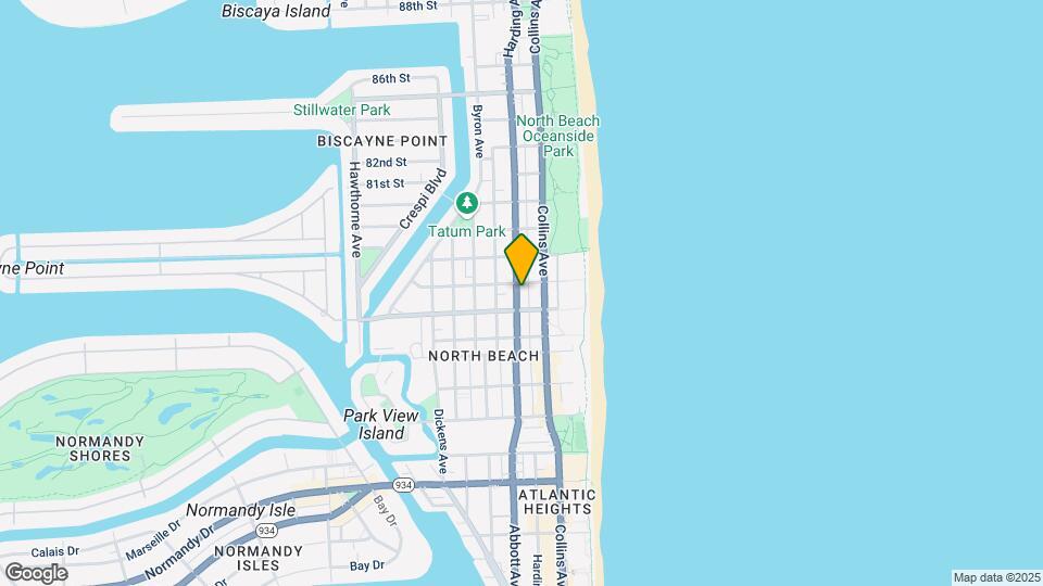 7725-7727 Harding Ave Map and Location Details