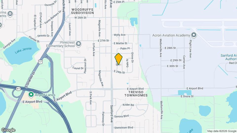 2841 Central Dr Map and Location Details