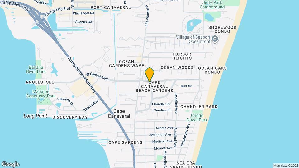 8595 Canaveral Blvd Map and Location Details