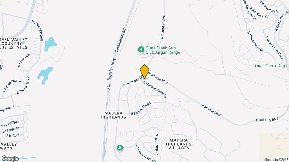1027 E Madera Grove Ln Map and Location Details