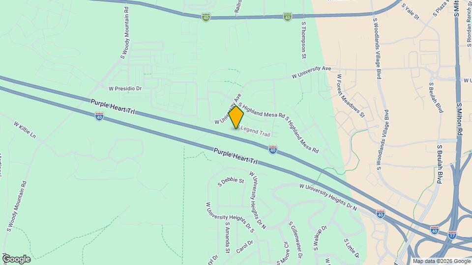 2571 S Eureka Ln Map and Location Details