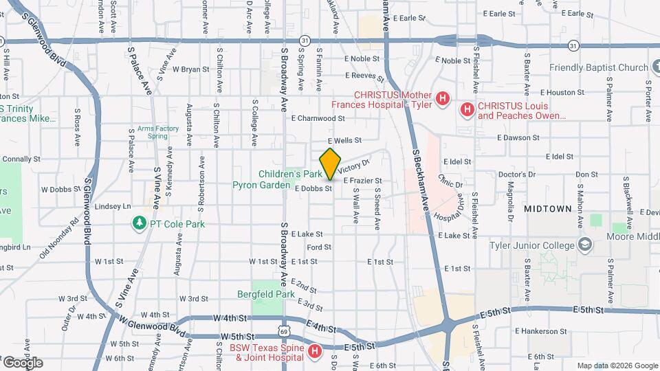 845 S Donnybrook Ave Map and Location Details