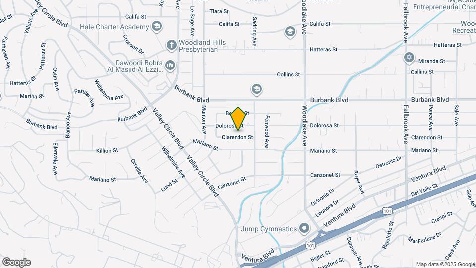 23439 Clarendon St Map and Location Details