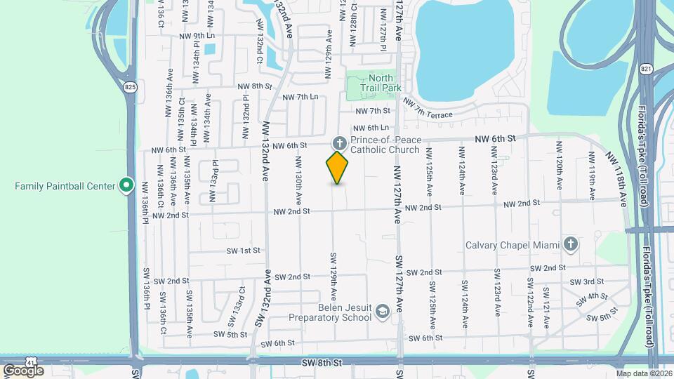 223 NW 129th Ave Map and Location Details