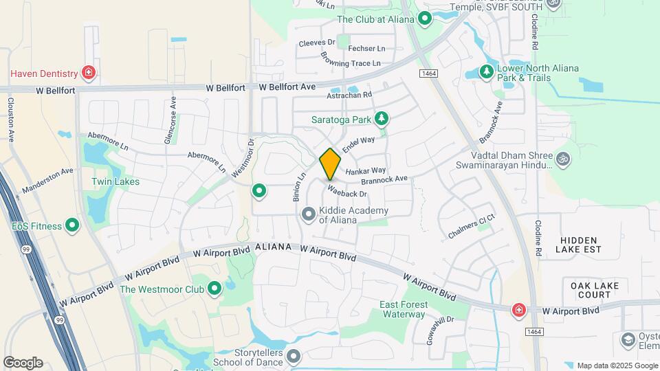 17506 Waeback Dr Map and Location Details