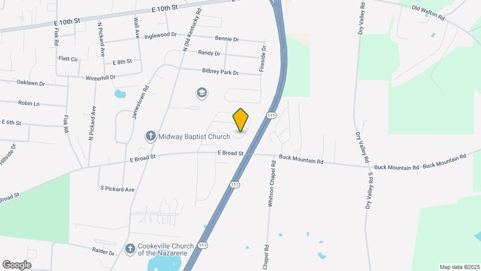 1600 Garden Ln Map and Location Details