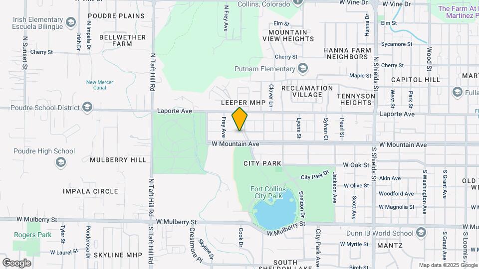 1700 W Mountain Ave Map and Location Details