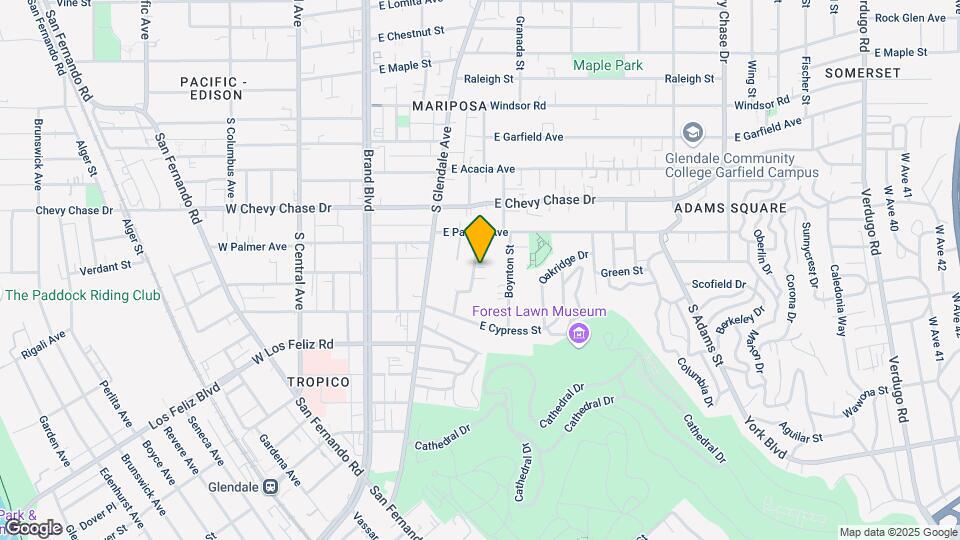 1234 Mariposa St Map and Location Details