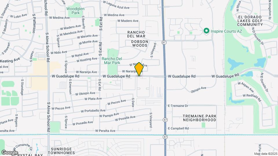 533 W Guadalupe Rd Map and Location Details
