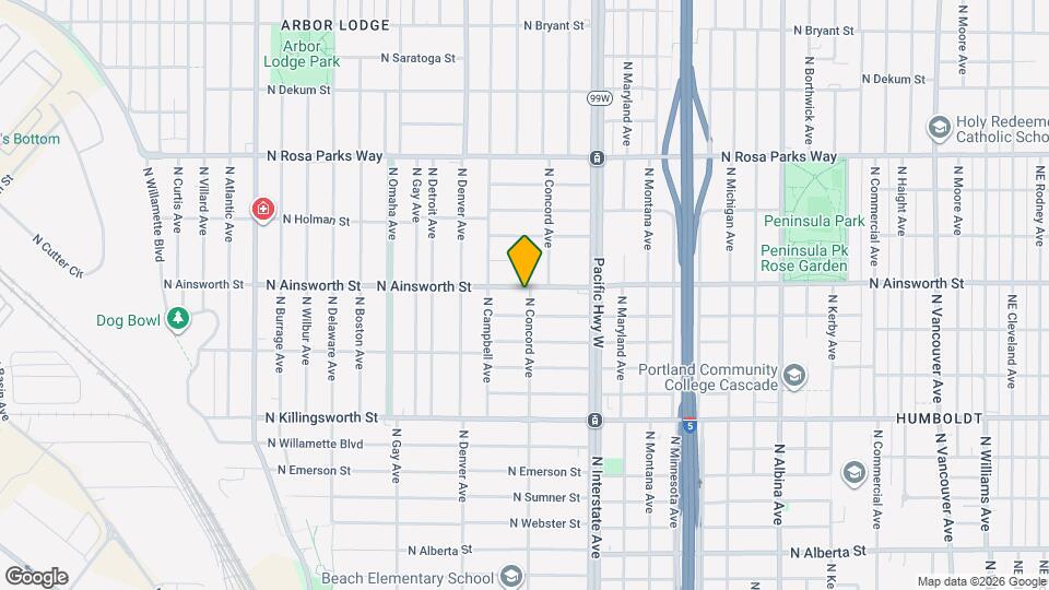 5935 N Concord Ave Map and Location Details