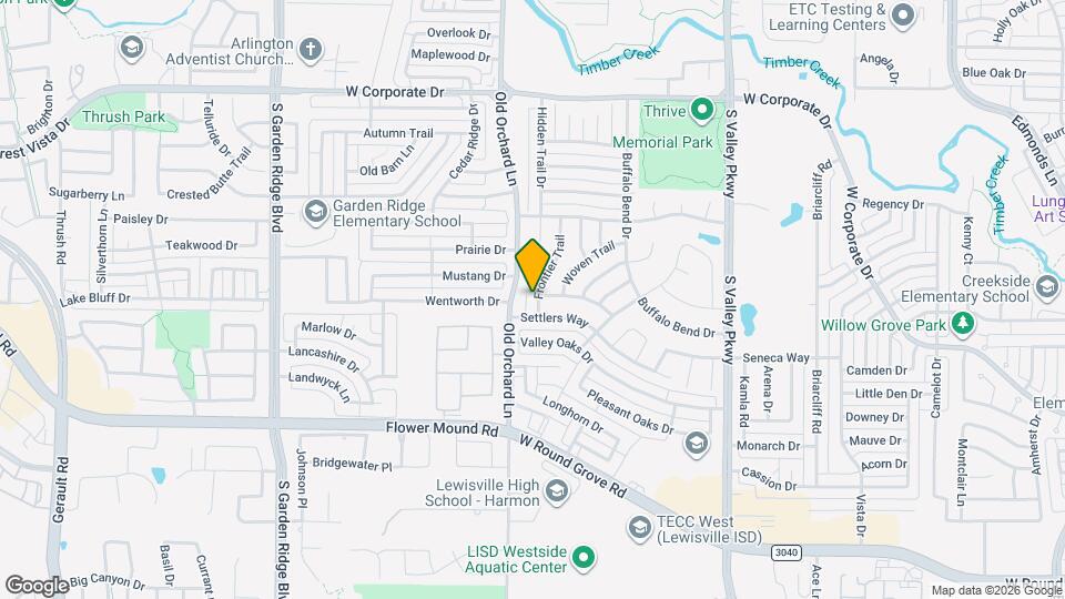 2036 Frontier Trail Map and Location Details