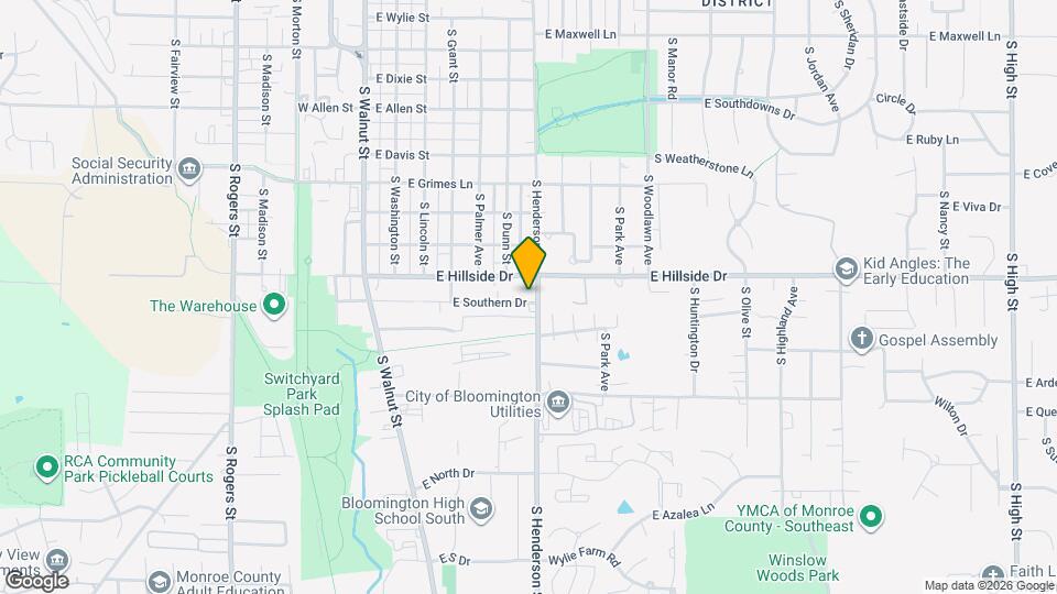 582 E Hillside Dr Mapa y Detalles de la Ubicación