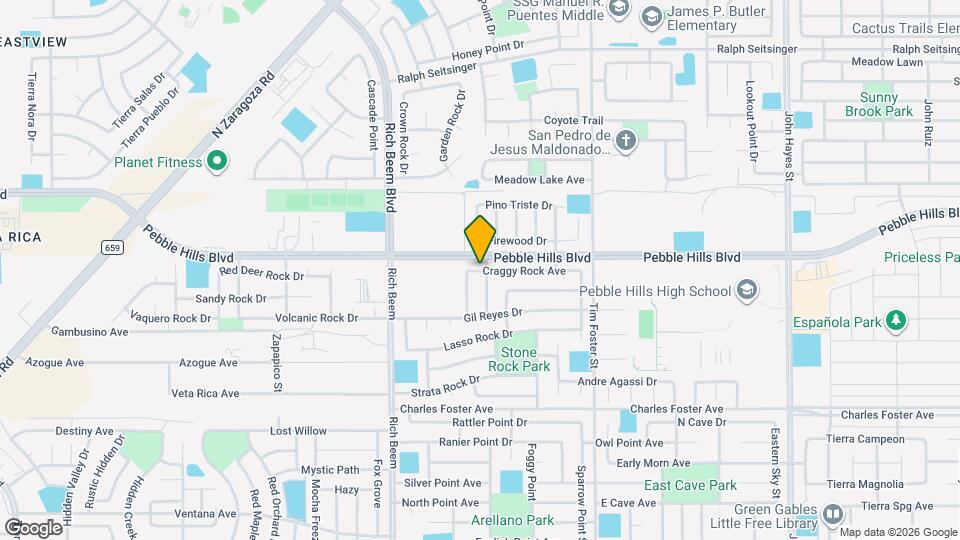 14223 Craggy Rock Ave Map and Location Details