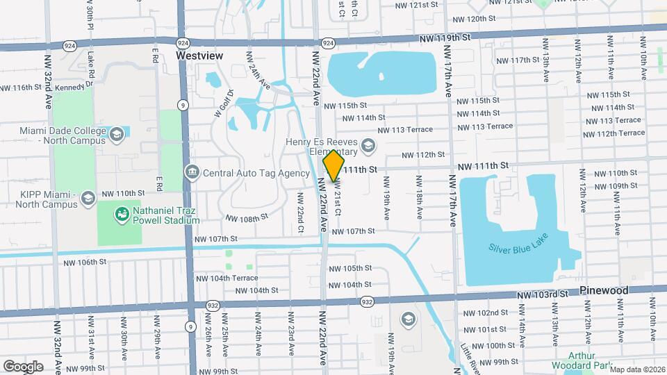 11000 NW 21st Ct Map and Location Details