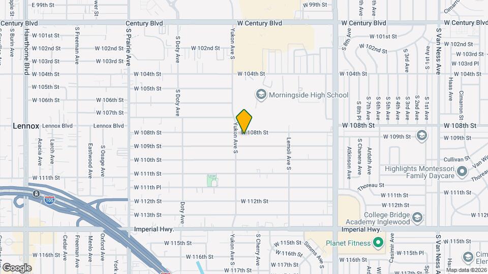 3538 W 108th St Map and Location Details