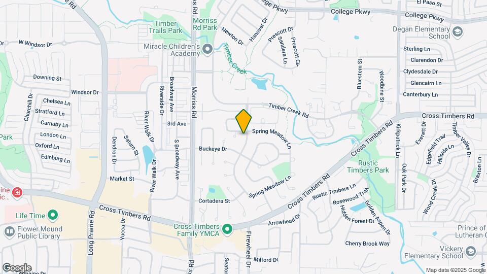 3404 Spring Meadow Ln Mapa y Detalles de la Ubicación
