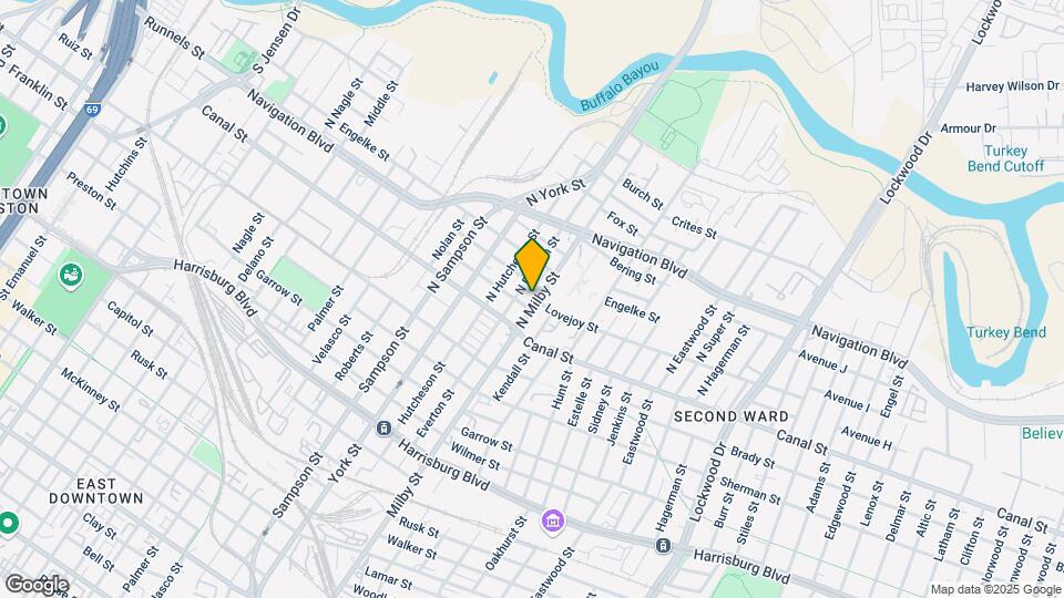 203 N Milby St Map and Location Details