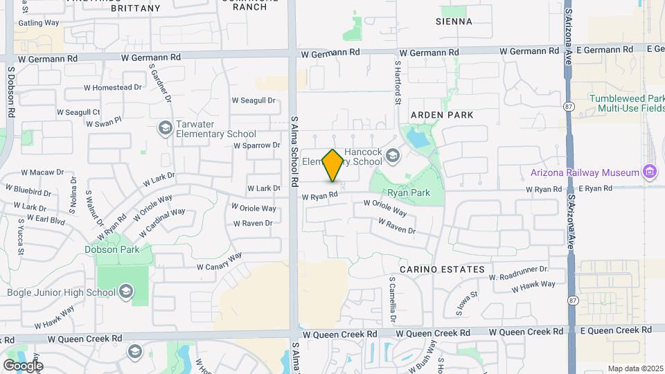 863 W Bluebird Dr Map and Location Details