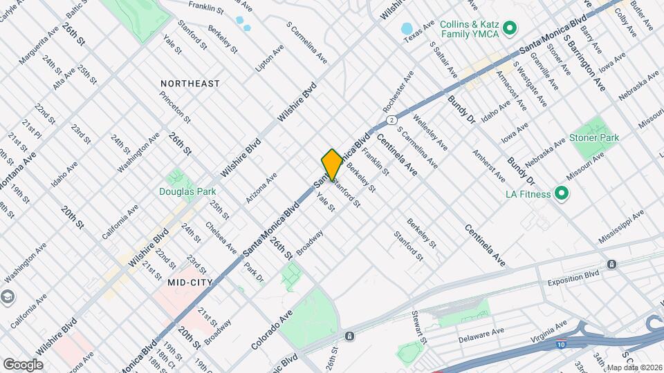 1418 Stanford St Map and Location Details