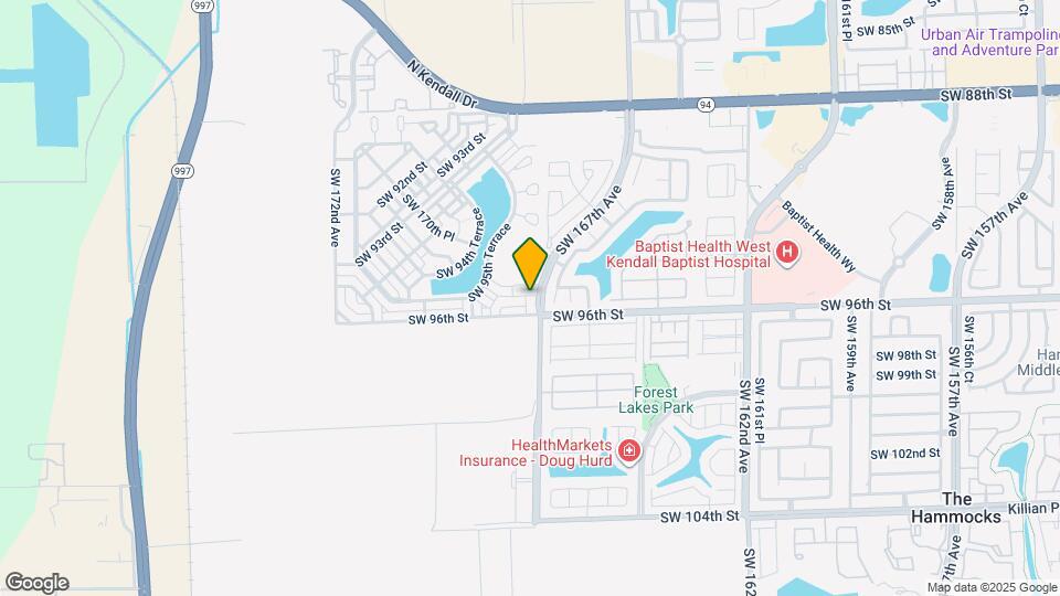 9500 SW 167th Ave Map and Location Details