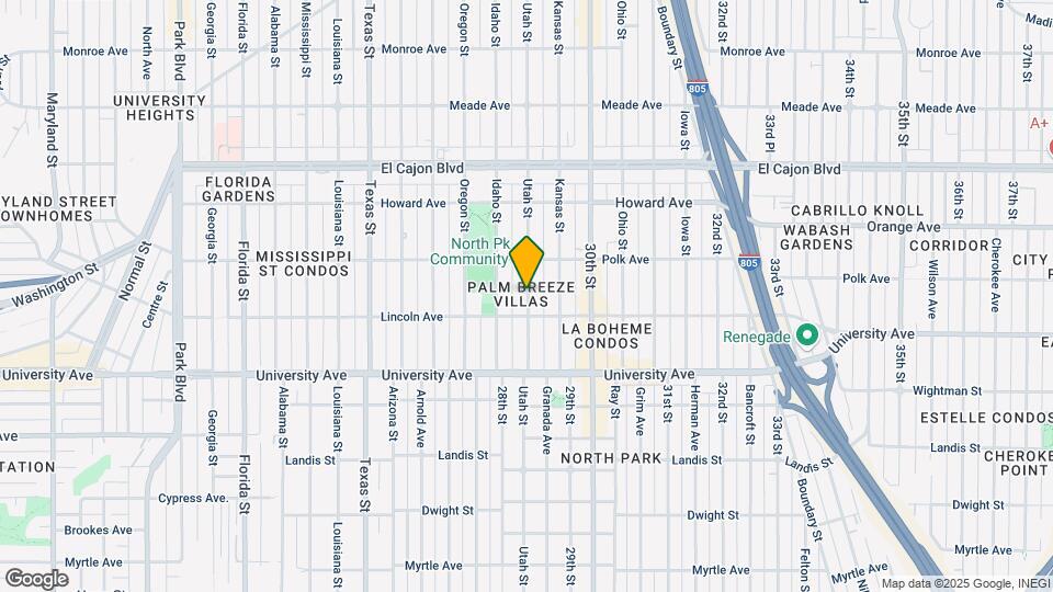4032 Utah St Map and Location Details
