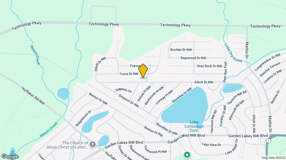 610 Elliott Dr NW Map and Location Details